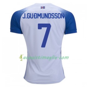 Divisa di Calcio Islanda J.Gudmundsson 7 Trasferta Mondiali 2018